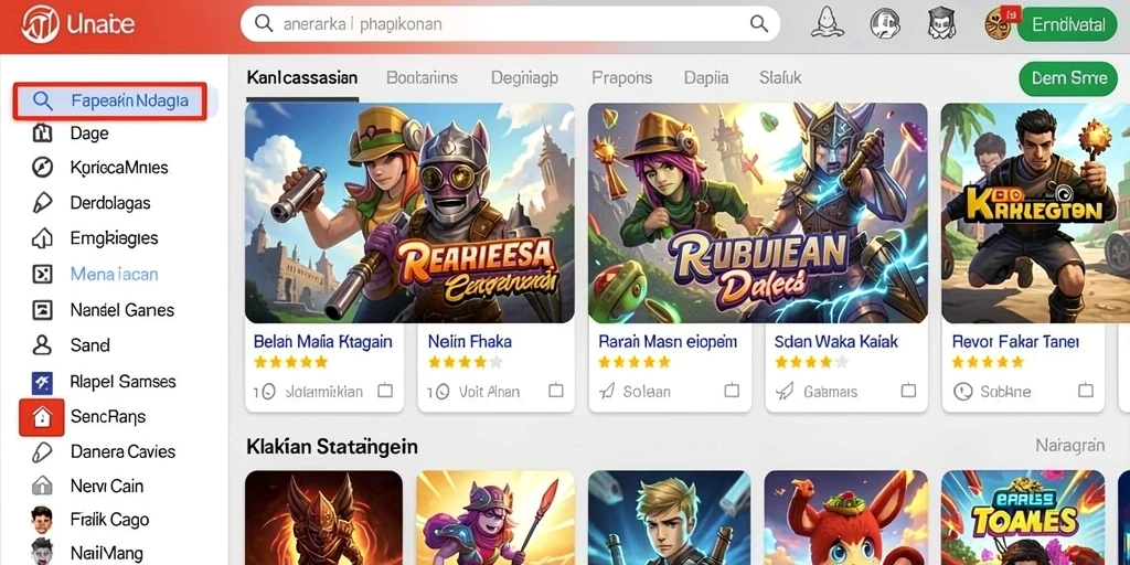 Tampilan awal yang menarik dari aplikasi HANABI88.